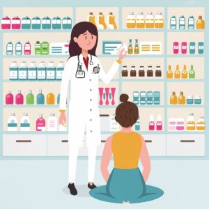 pharmacist in a pharmacy